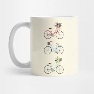 Pastel Bicycles Mug